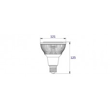 Светодиодная лампа LEDcraft PAR38 патрон Е-27-12 Ватт Теплый белый