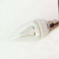 Светодиодная лампа СВГ Свеча С37-E14-4,5W 4100К прозрачная